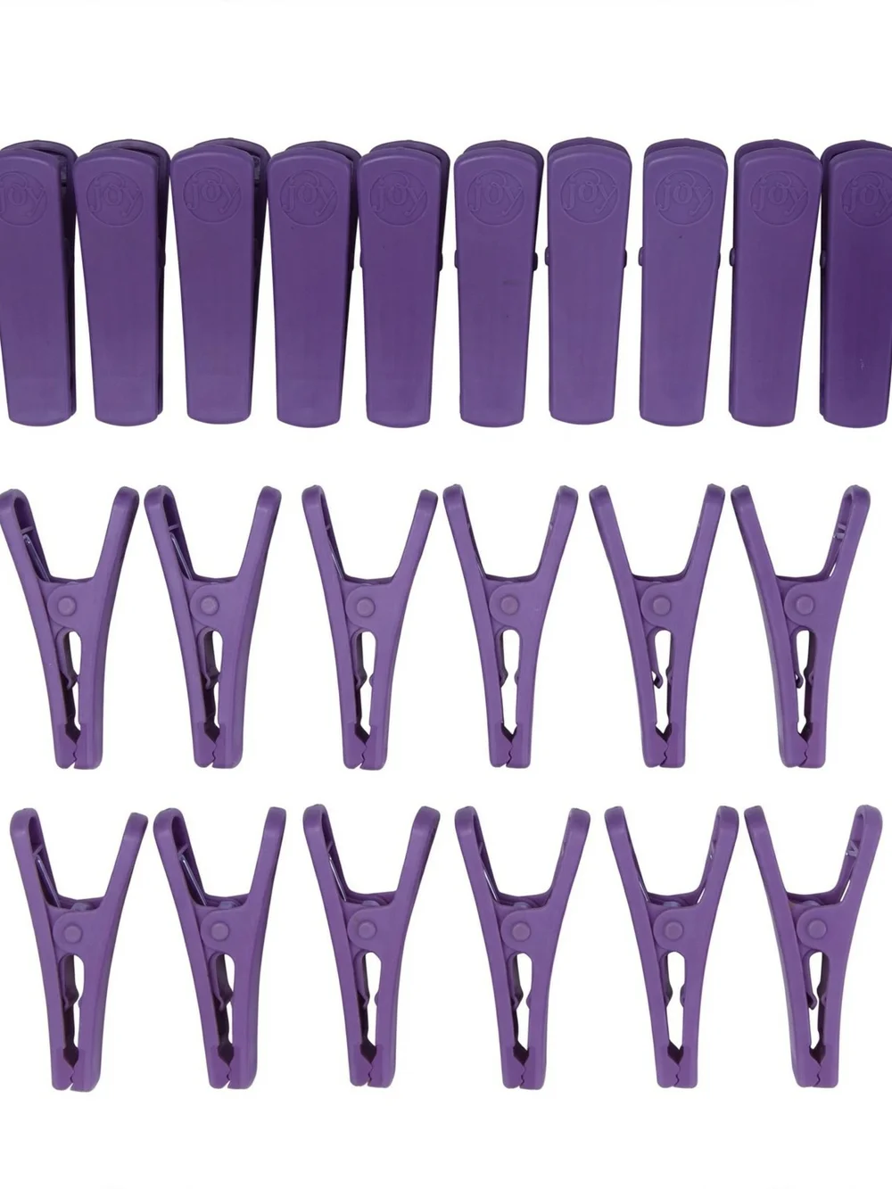 Joy Mangano Huggable Hangers 105pc Mega System NIB Purple Brass Hooks